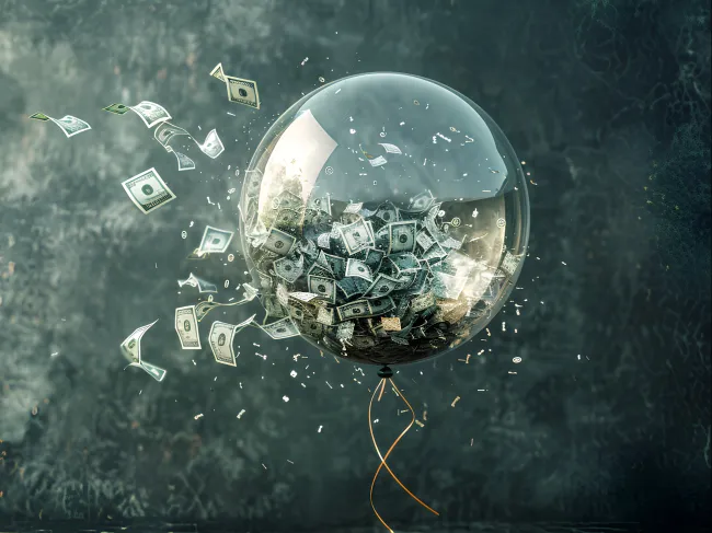 Inflation deflation bubble